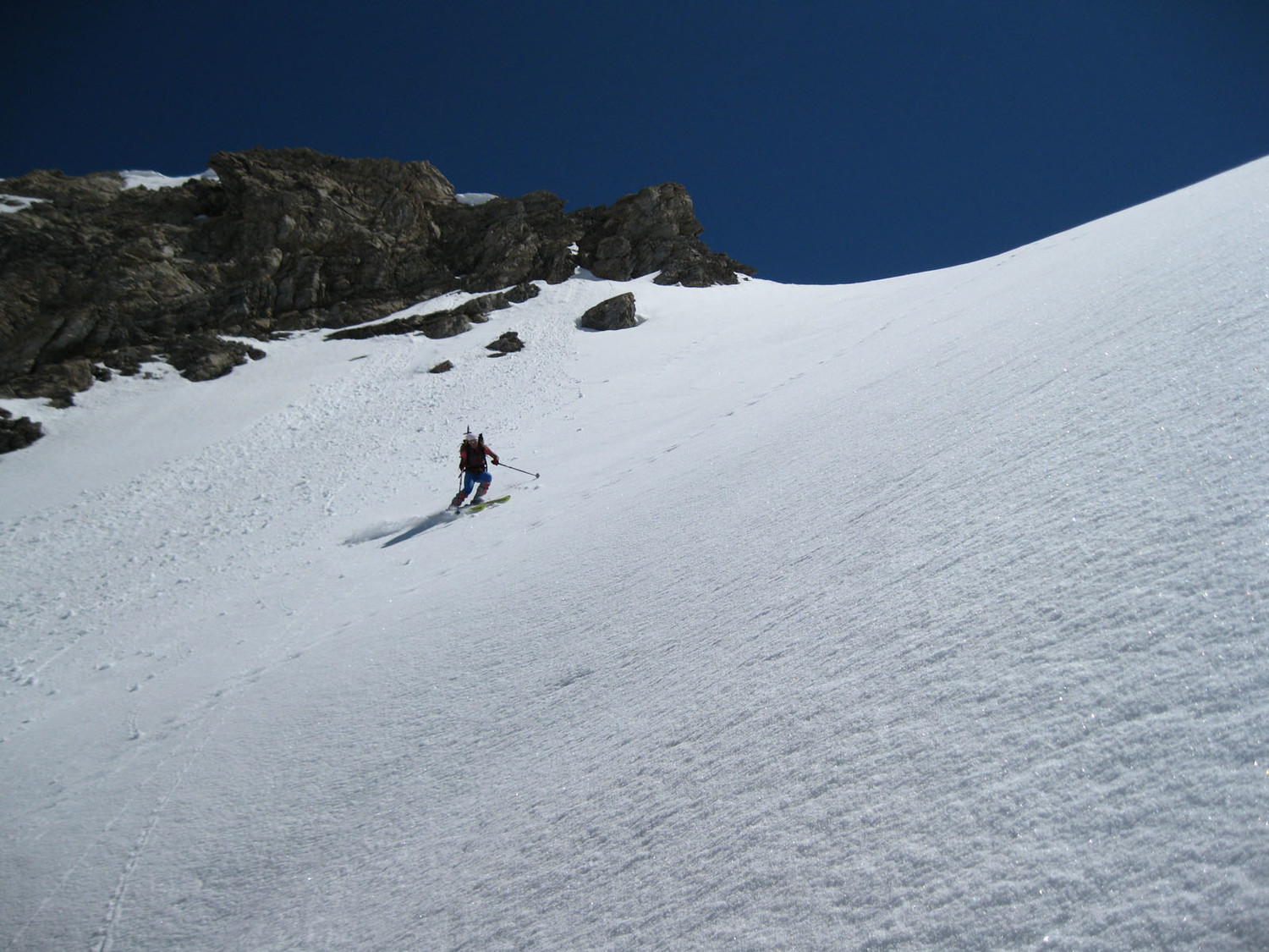 La splendida discesa dalla sella