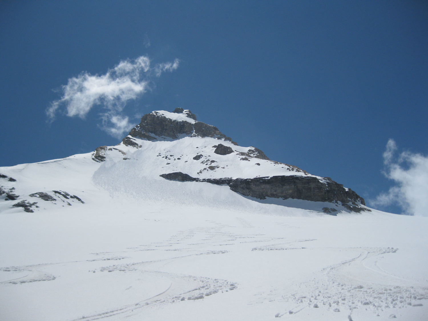 Scendendo dal ghiacciaio di Goletta