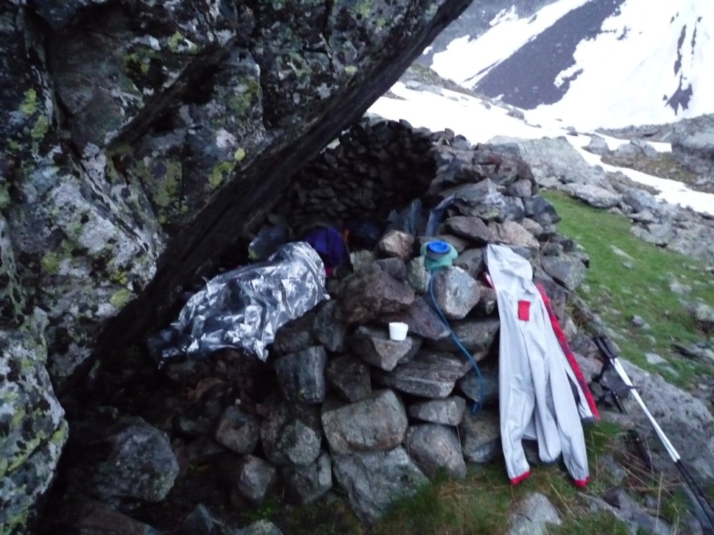 Aire de bivouac sèche!