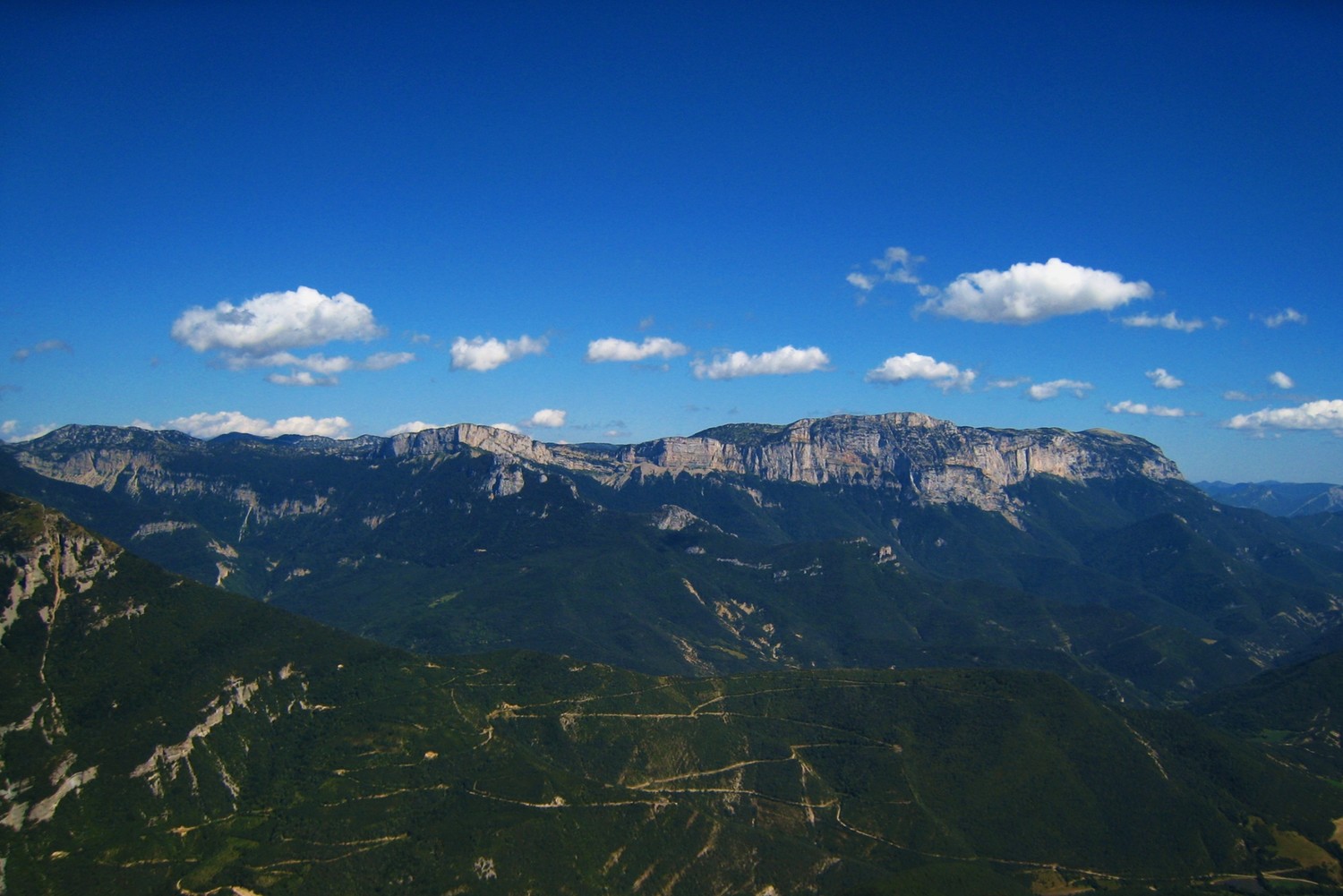 Montagne du Glandasse vue du But de l'Aiglette