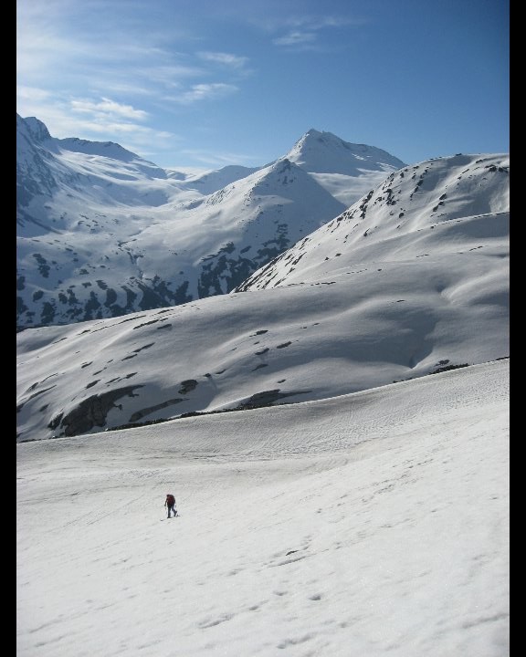 Offental en montant au Fluchthorn