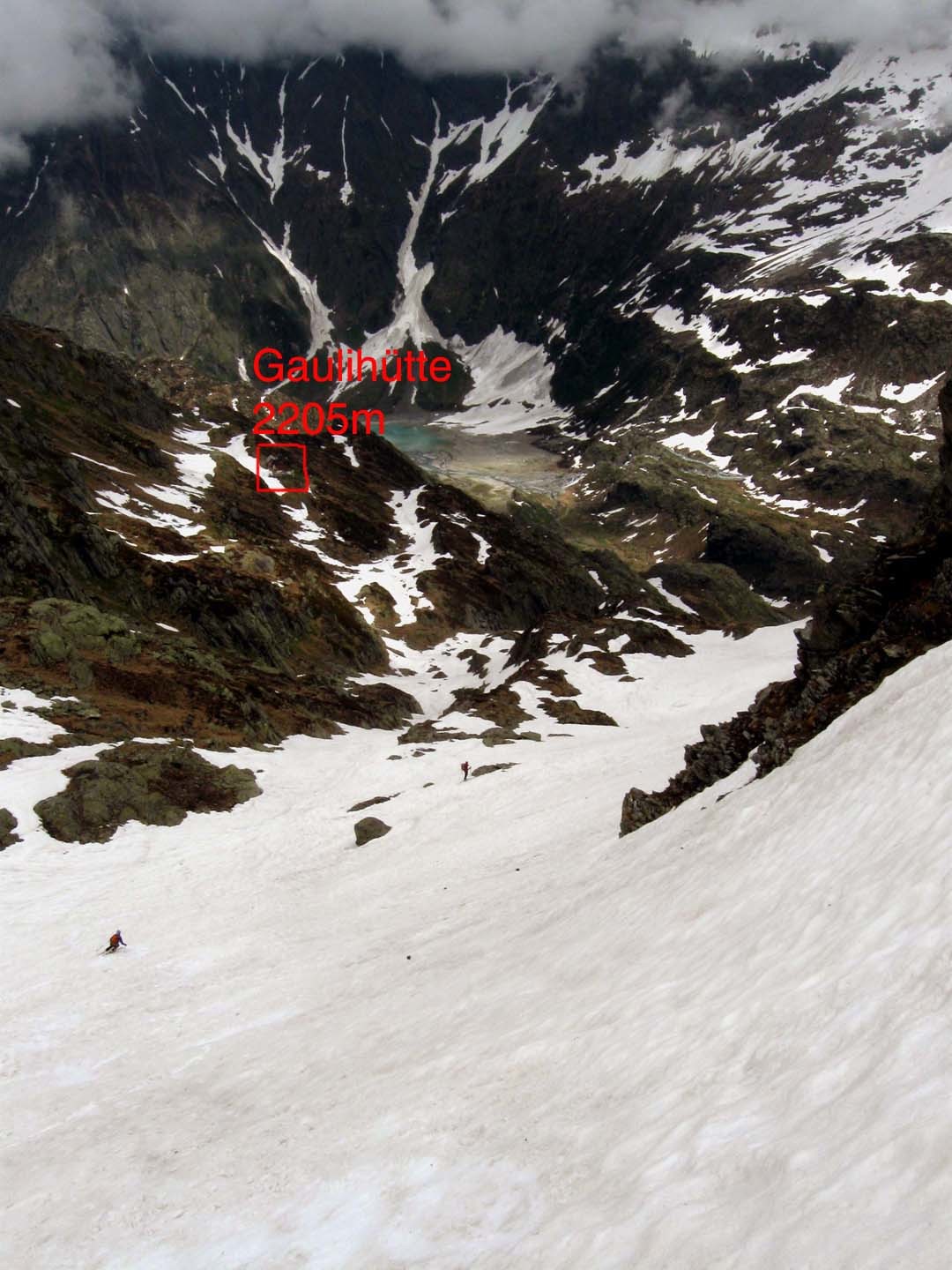Discesa sulla Gaulihutte
