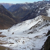 Pentes S du sommet directement au SW du Cristo Redentor (may 2009)
