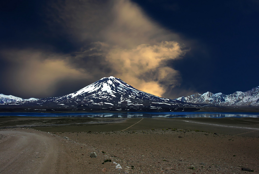 El volcán Maipo desde el E