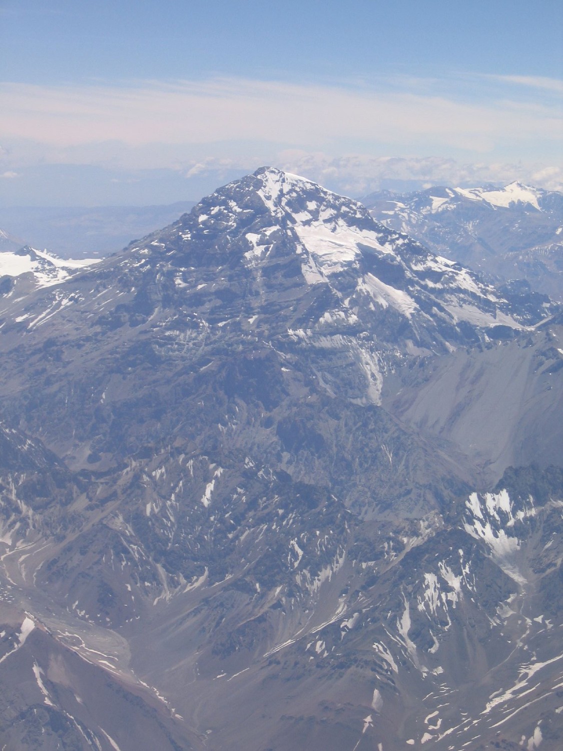 El Aconcagua visto de un avion