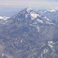 El Aconcagua visto de un avion