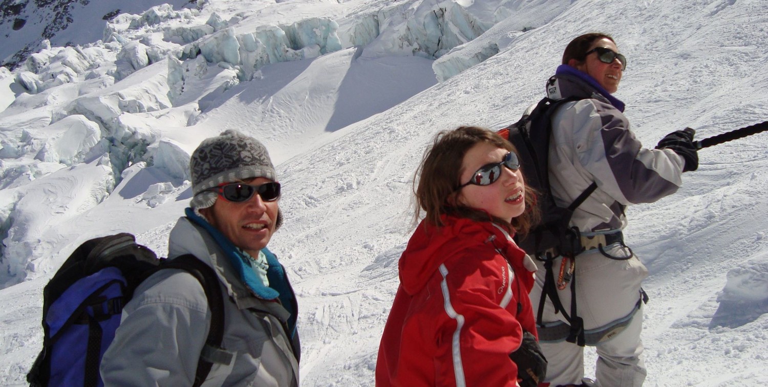 En famille, en montagne