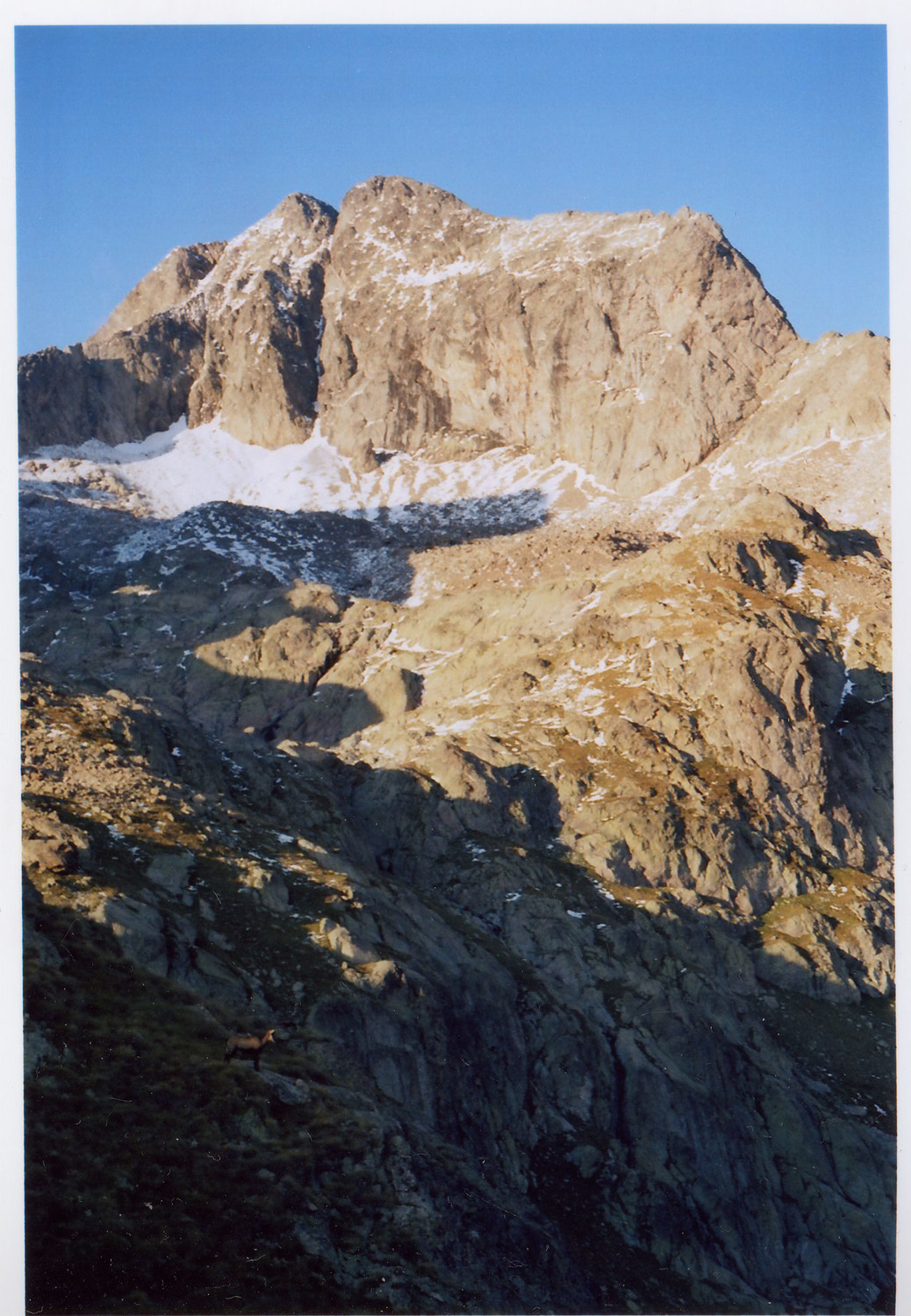 le Gélas (arête sud à droite)