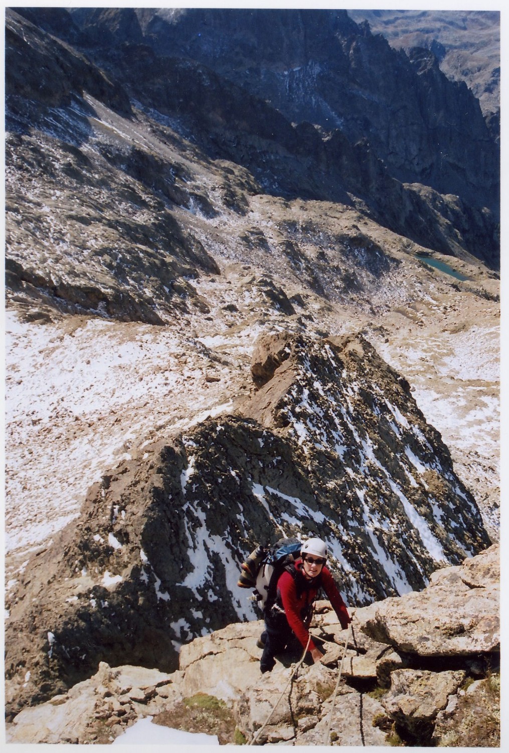 sur l'arête