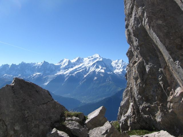 Dans la traversée, sous le sommet