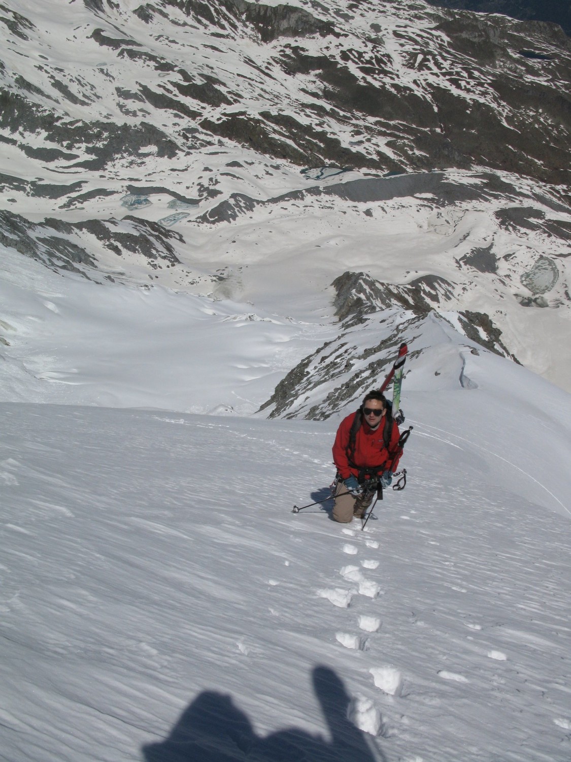 Laurent dans l'arête sommitale