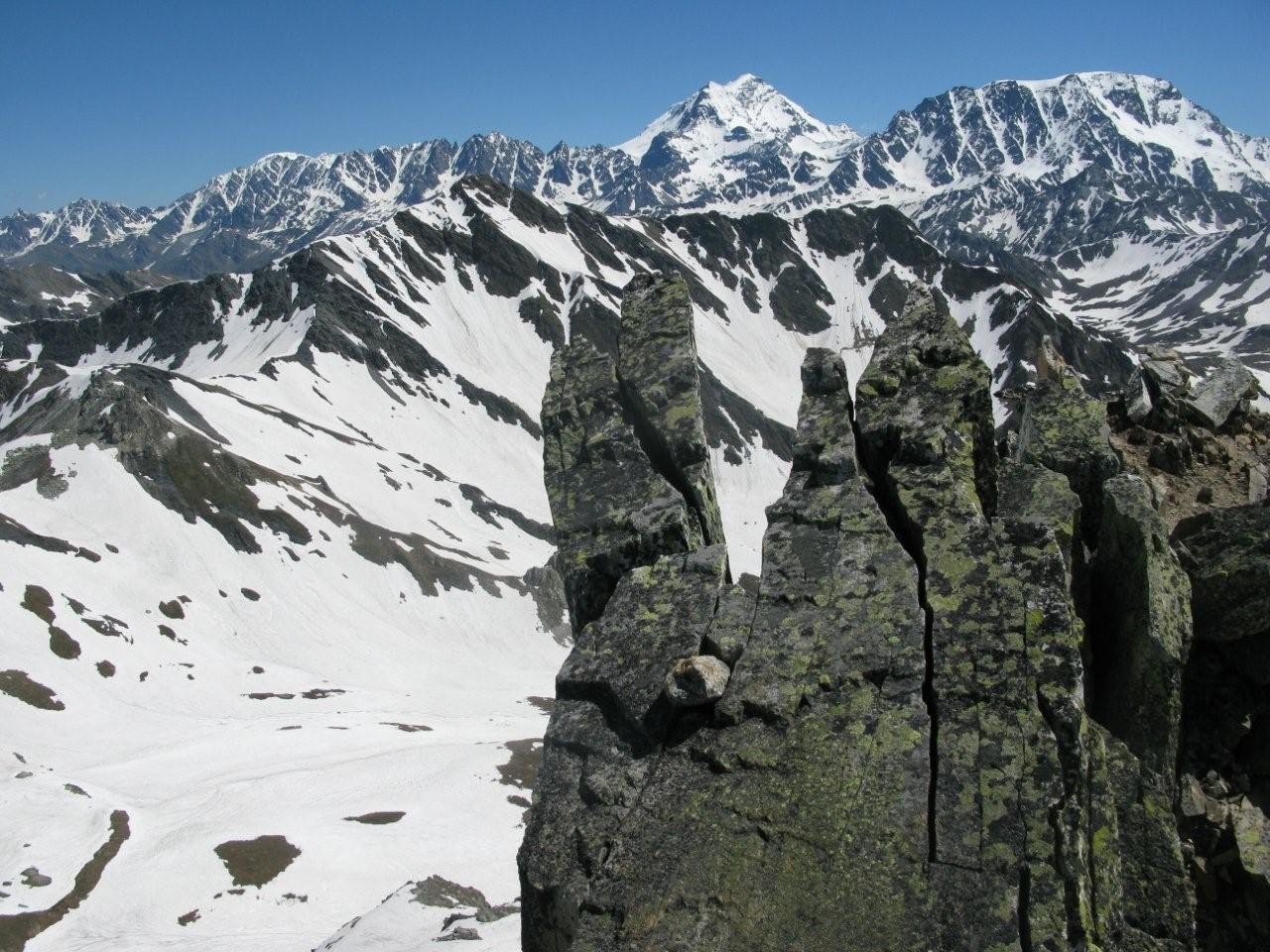 Combin et Vélan depuis le Pain de Sucre