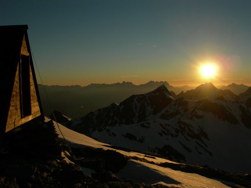 Coucher de soleil aux Pantalons Blancs