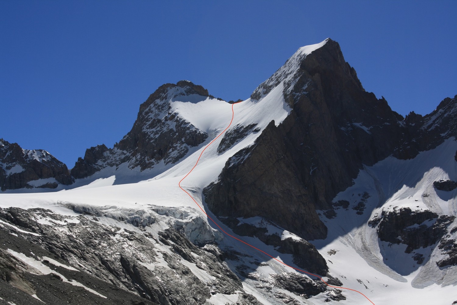 Le Col du Replat avec ses Têtes N et S
