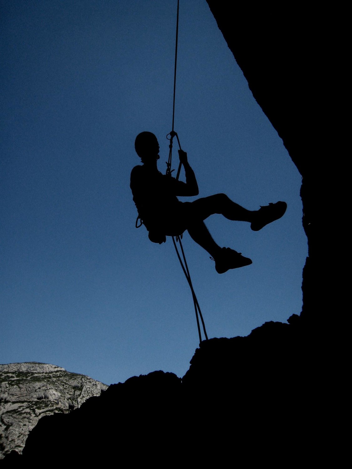 Joli rappel au dessus de la grotte du Capelan