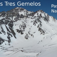 Panorama de los Tres Gemelos y del Pico Navarro desde las laderas SE del Santa Elena (sept. 2008)