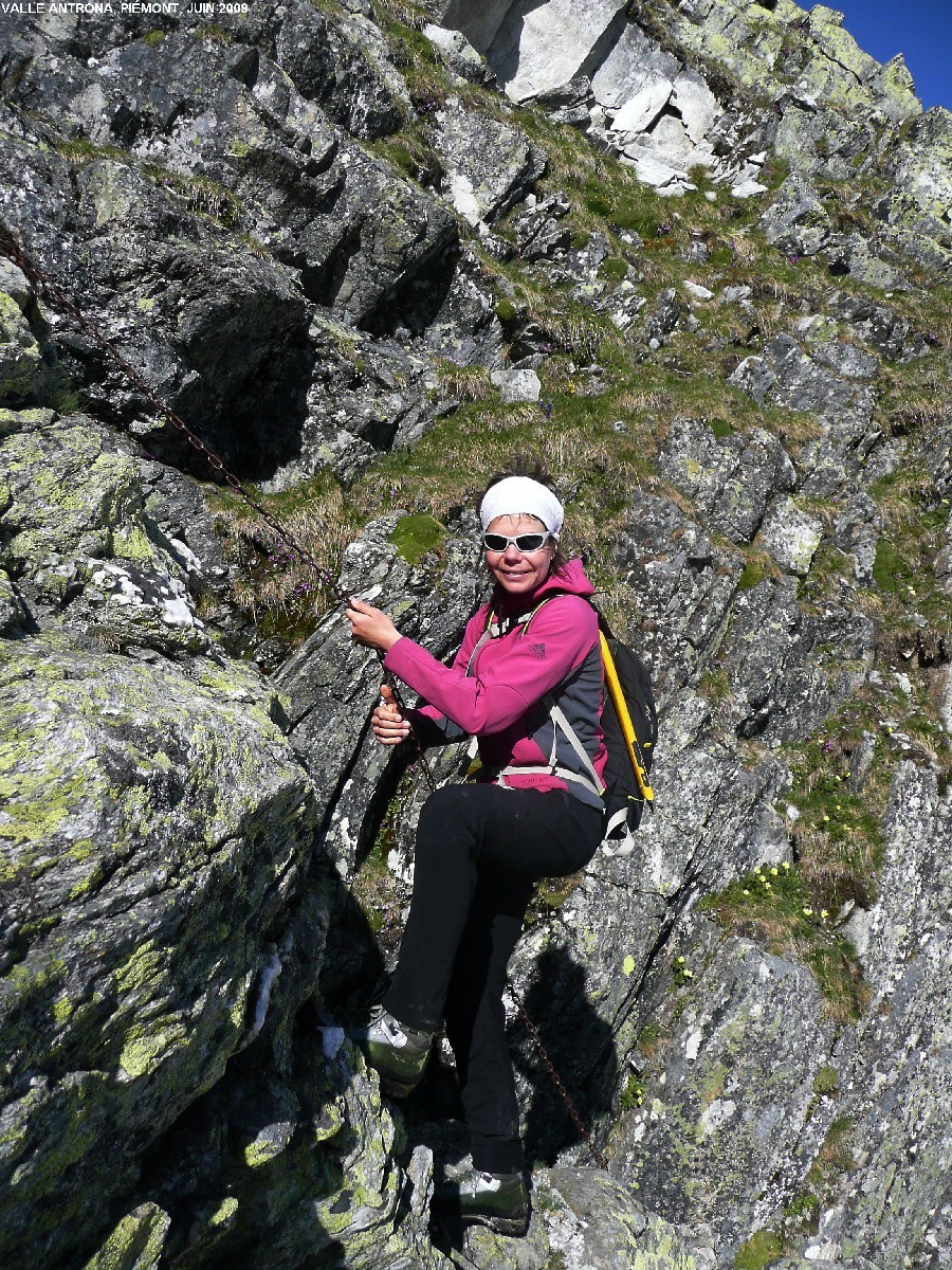Descente du couloir sud des Coronette di Camposecco (Antrona)