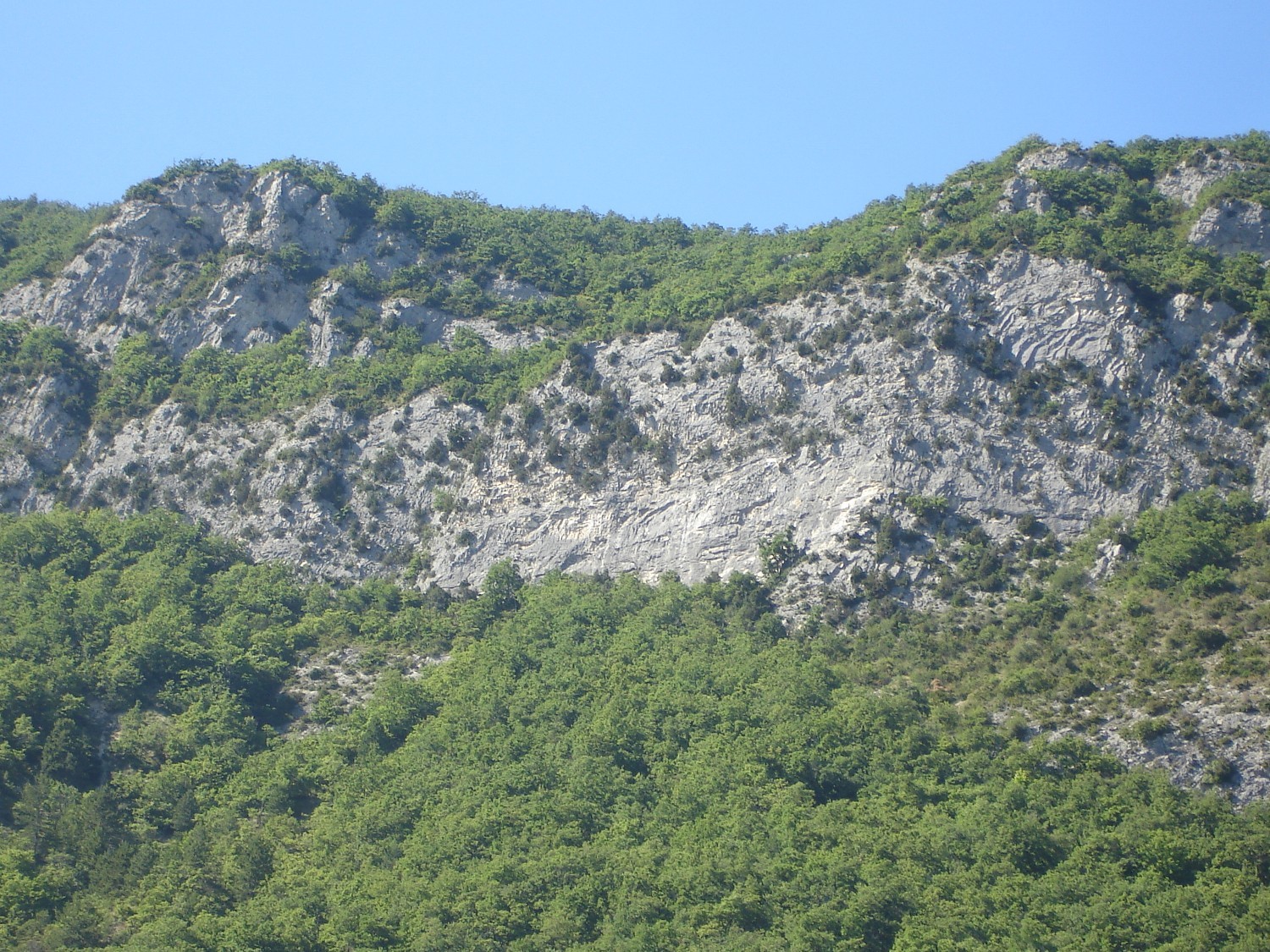 la falaise de la barre vue du parking