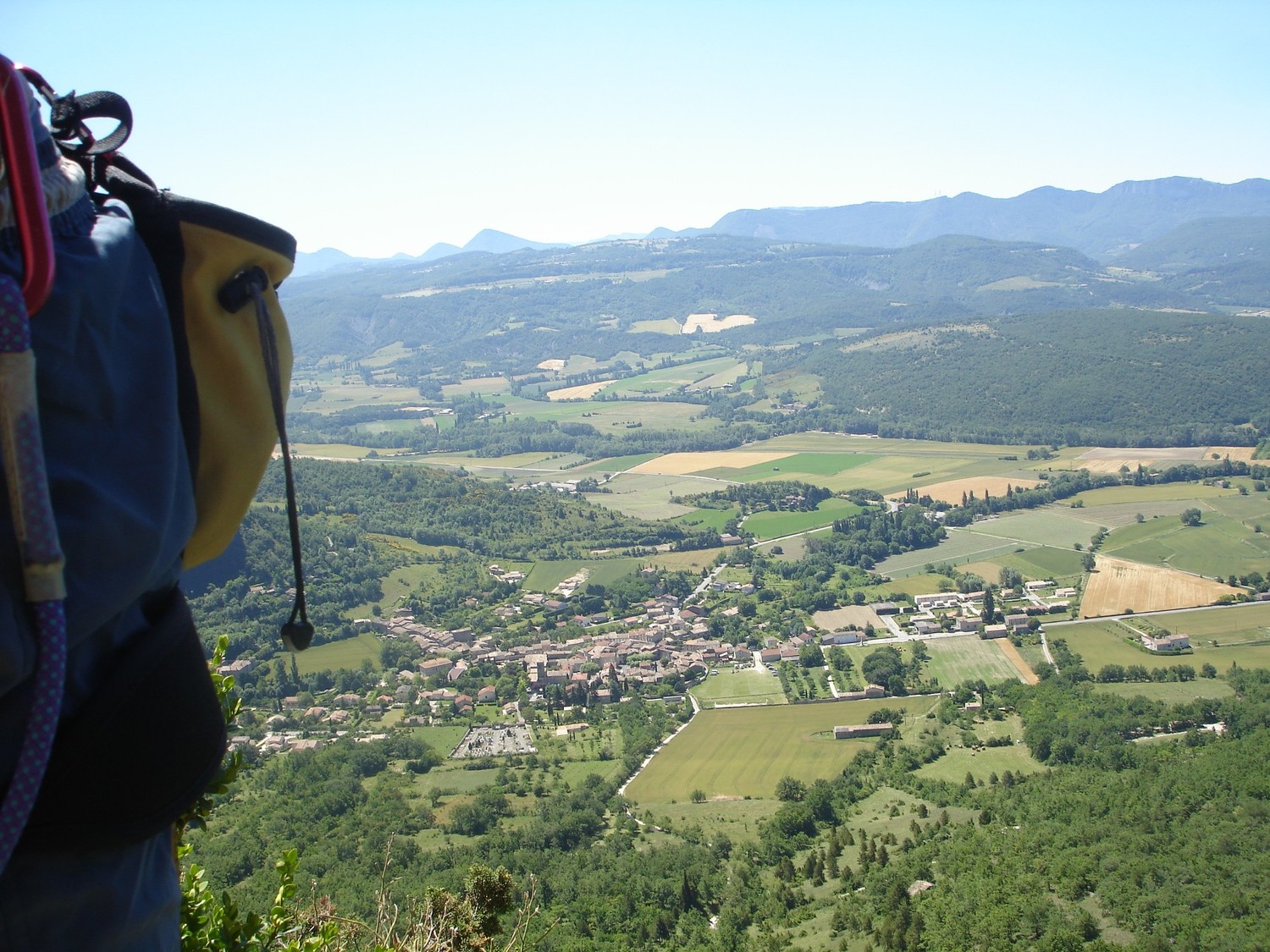vue de saou depuis la falaise