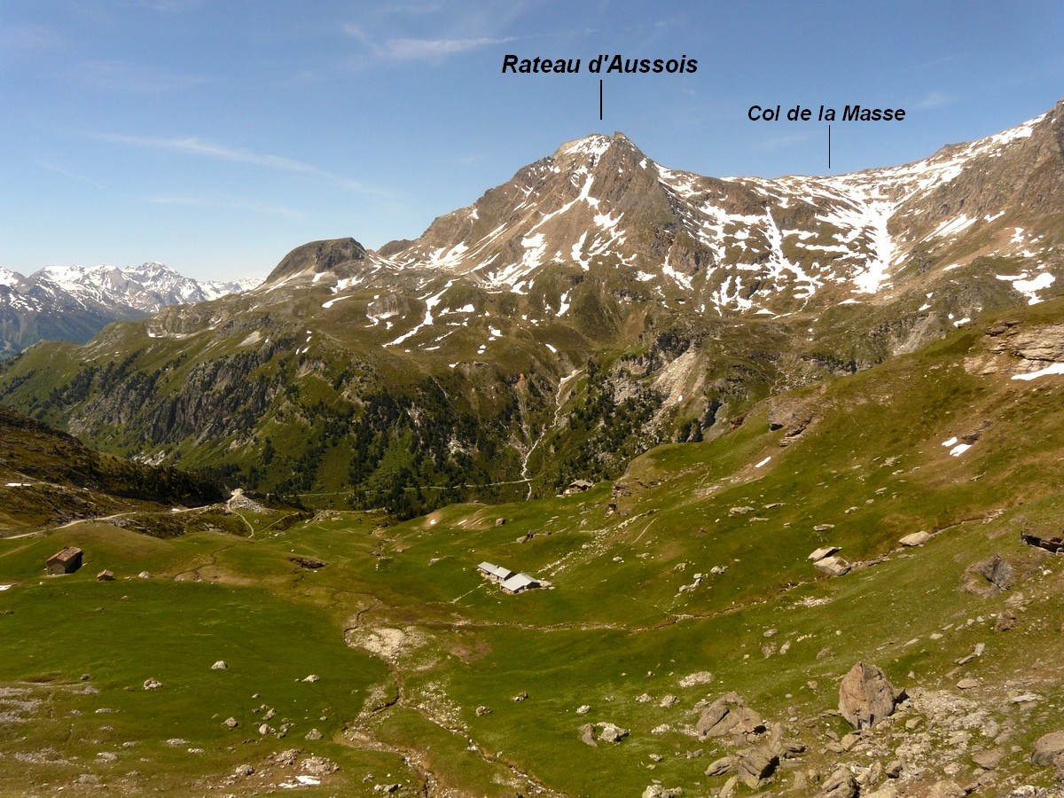Rateau d'Aussois depuis le vallon de la Fournache