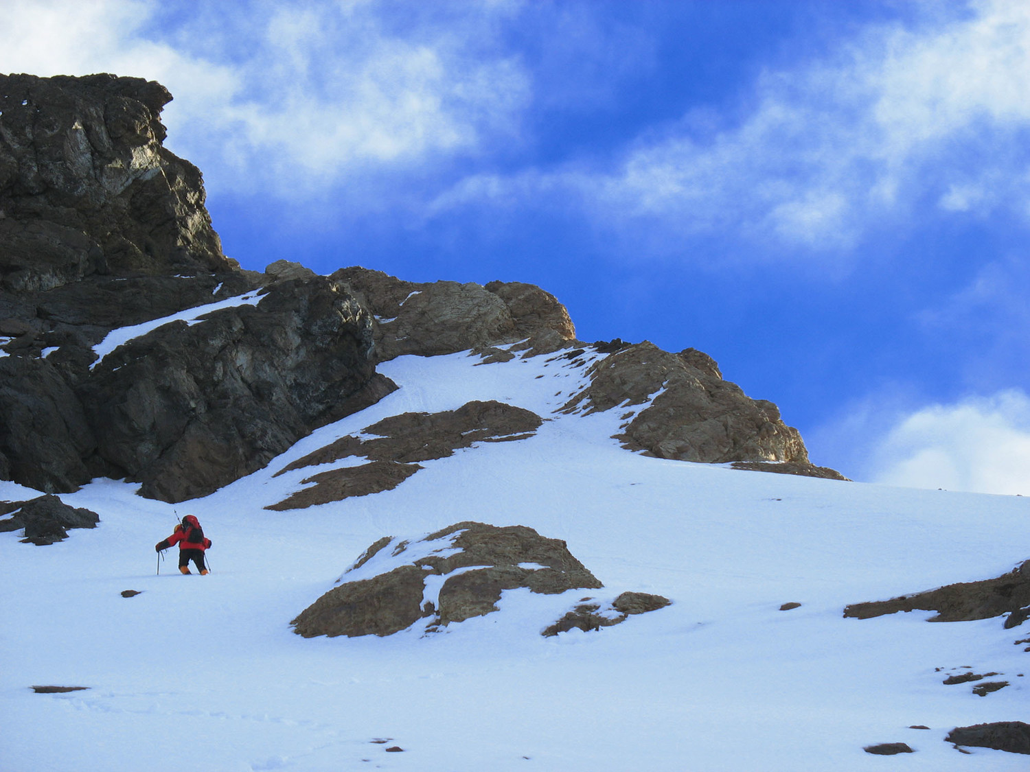 Llegando al peñón de la antecima