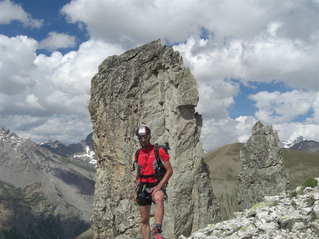 Juste avant la descente dans les éboulis