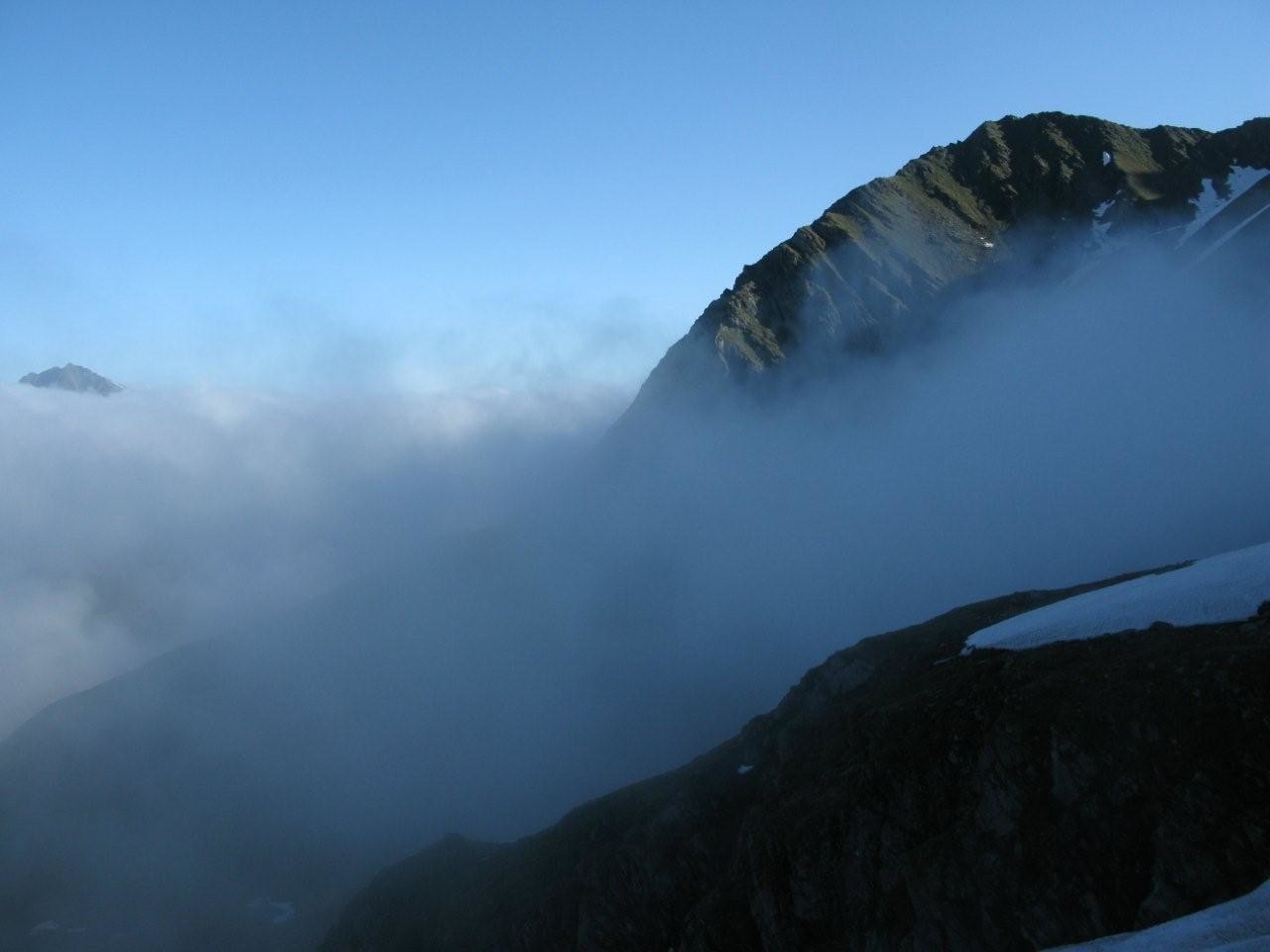 Remontée de nuages, versant NW Moline