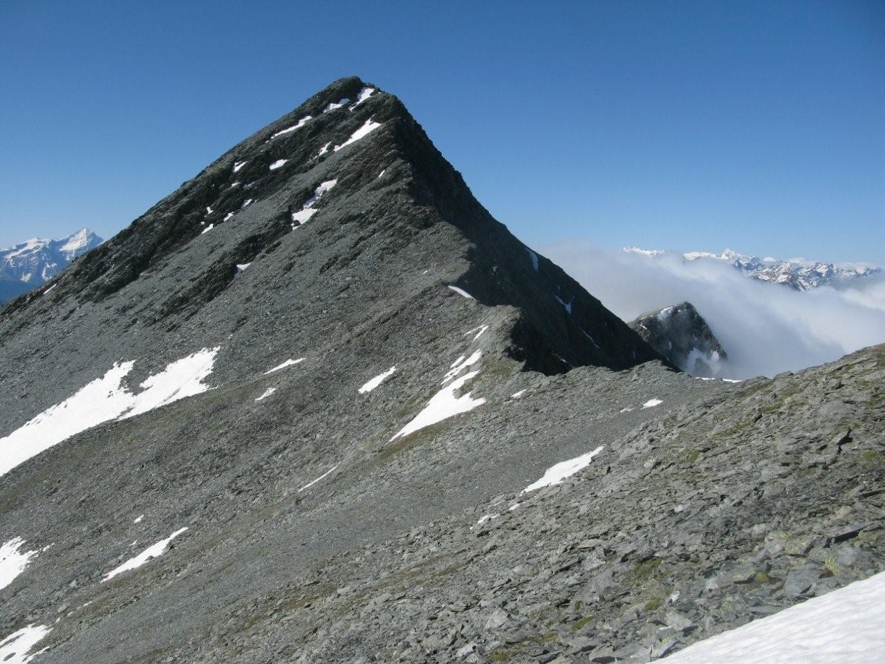 La Pointe des Rayons de la Madeleine depuis Crête Sèche
