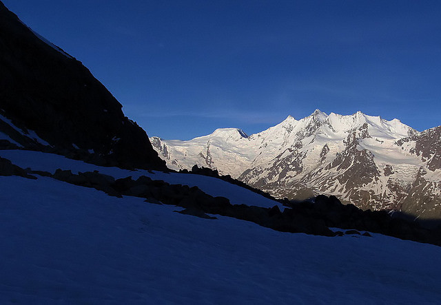lever de soleil sur Lenzspitze