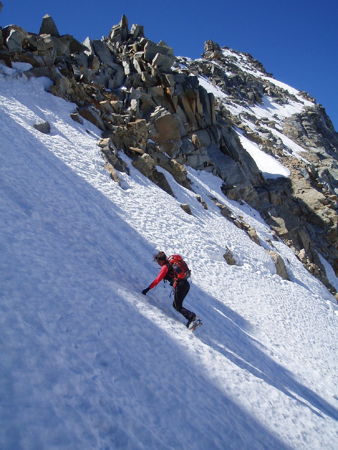 Pochi metri a piedi per arrivare al colle