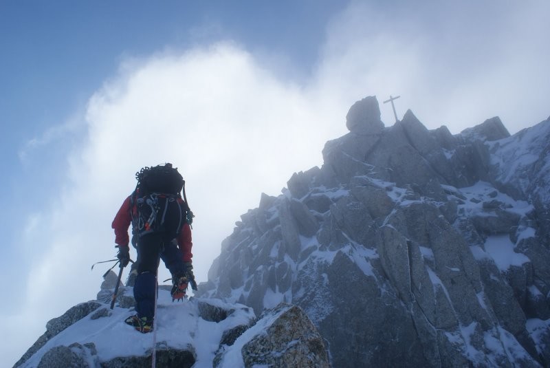 Arête menant à l'antécime - Aiguille du Tour