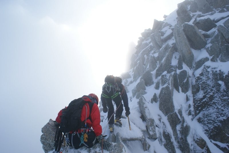 Arête menant à l'antécime - Aiguille du Tour