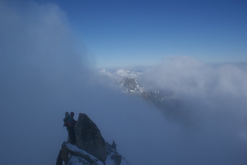 Arête menant à l'antécime - Aiguille du Tour