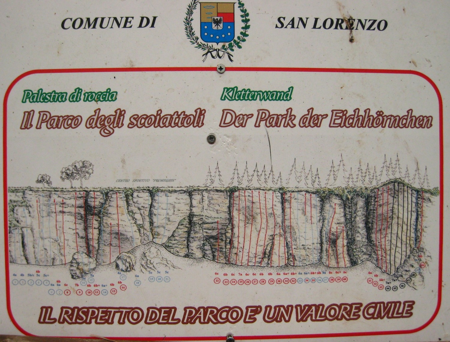 topo au pied des voies de Promeghin