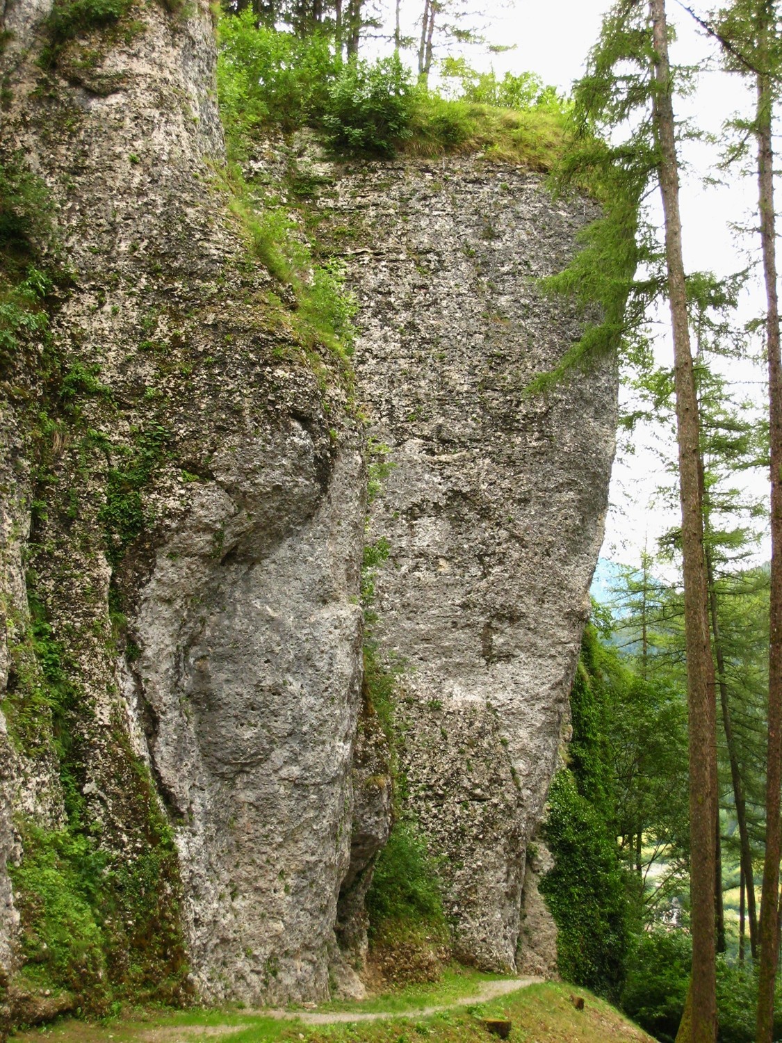 pilier à D de la falaise de Promeghin, la proue serait en 8.