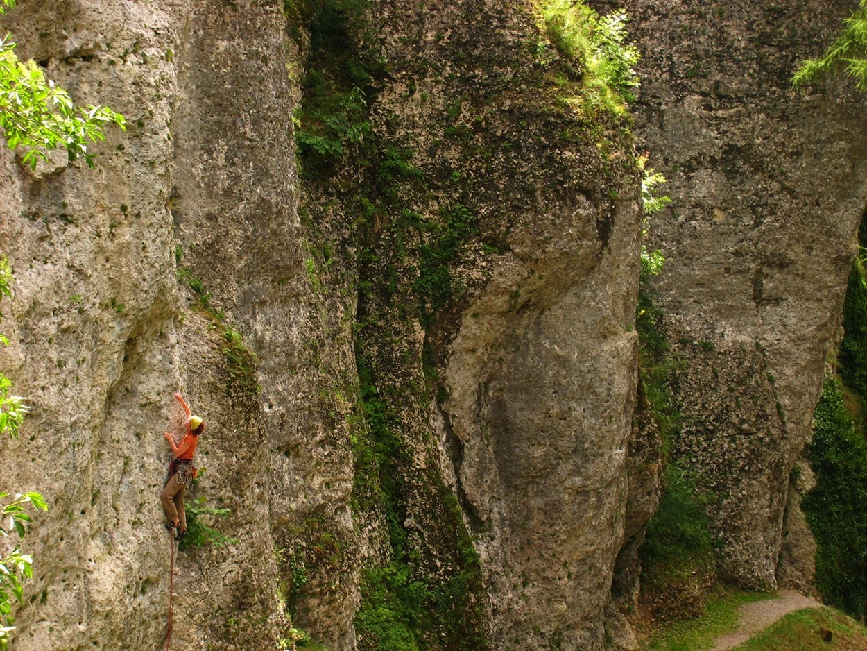 Andrea à-vue dans un beau 6b de Promeghin