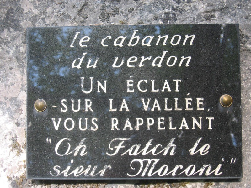 La plaque du départ de la voie