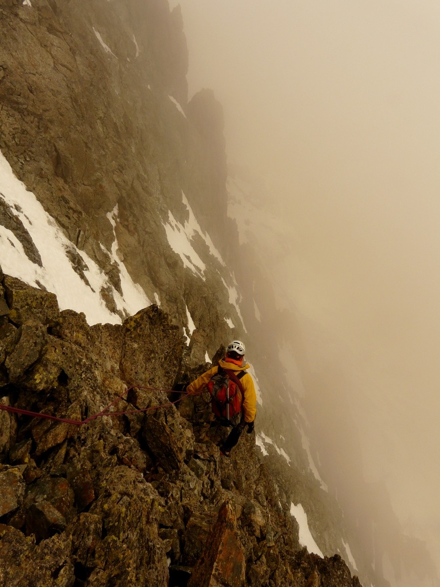 Descente de l'Aiguille des Arias - c'est par où?