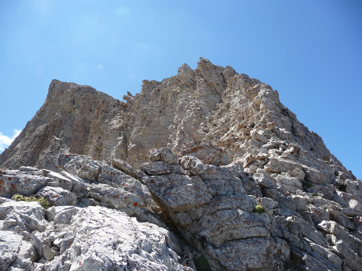 Roc de Garnesier, Arête N, partie terminale