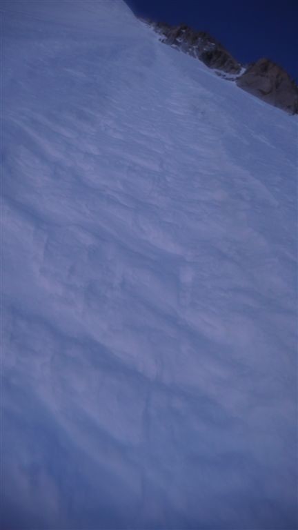 Début de la face