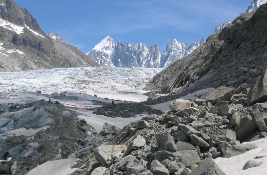 sur la moraine vers les Echelles