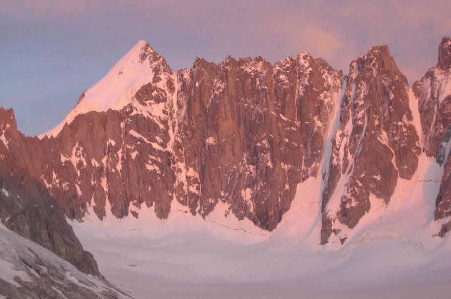 coucher de soleil sur le Dolent