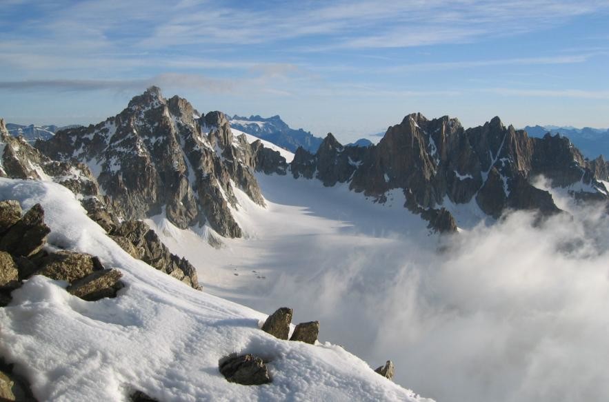 Gl. de Saleina -vue du col du Tour Noir