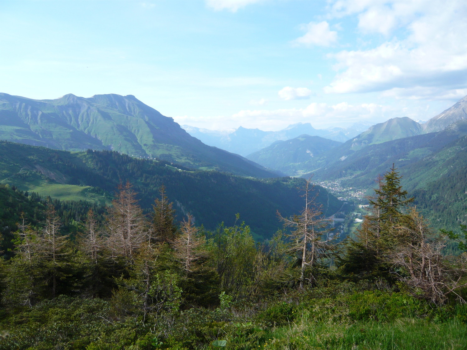 La vallée des Contamines et les Fizz au loin