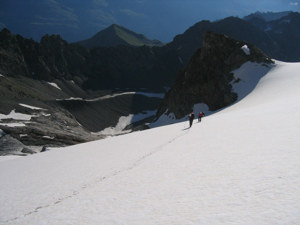 Arrivée sur le plateau des dômes de Monêtier