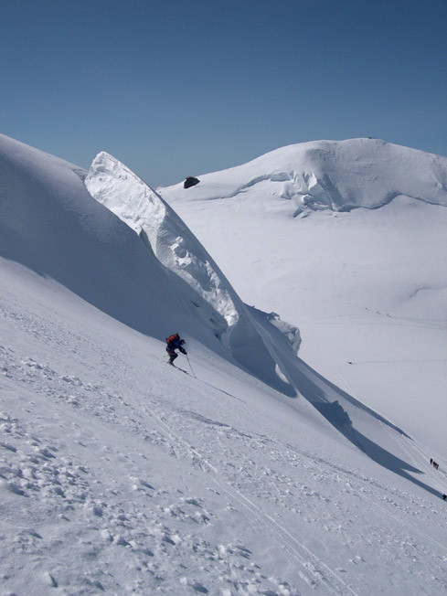 Discesa verso il colle Sesia