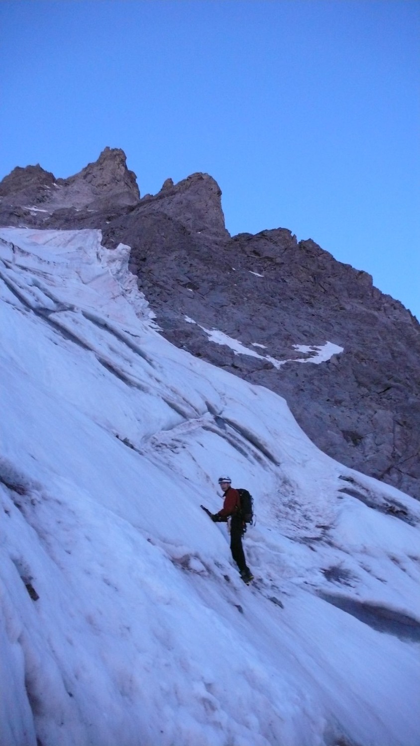 Dans la partie glaciaire du couloir N
