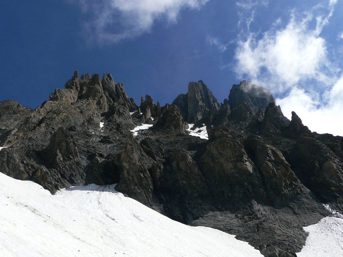 Pointes de la Fournache, en montant vers la Dent Parrachée
