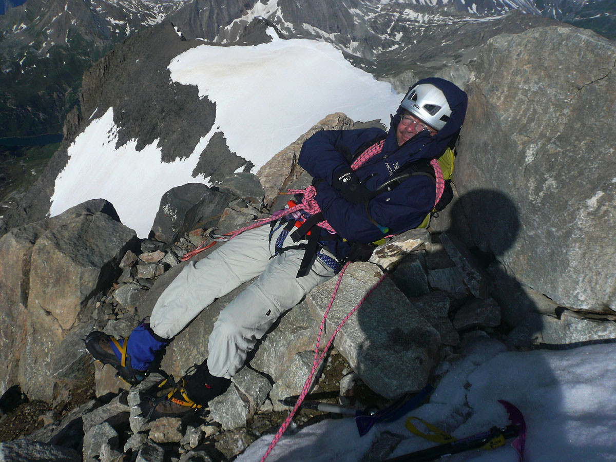 Sieste au sommet de la Dent Parrachée