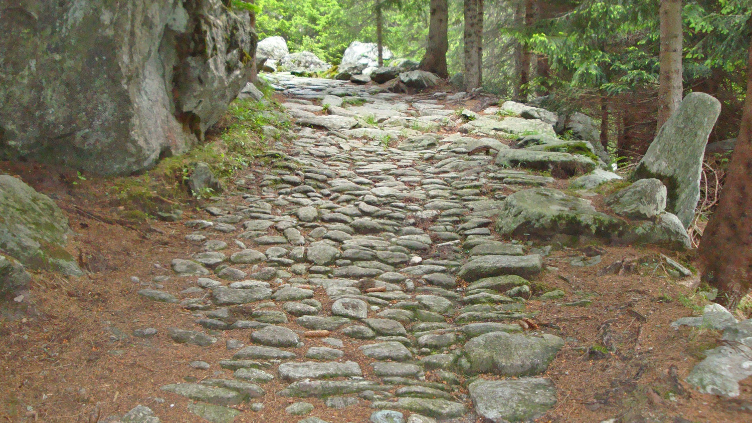 Pavage Romain dans le Septimerpass